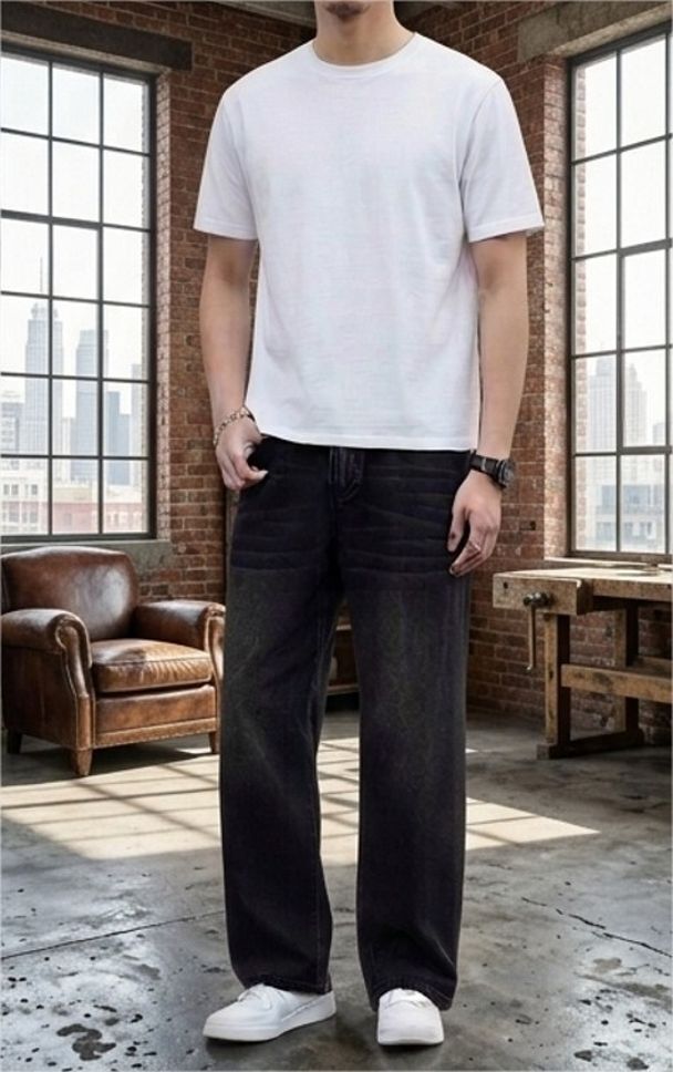 Men Boyfriend Mid Rise Silver Jeans-image-49