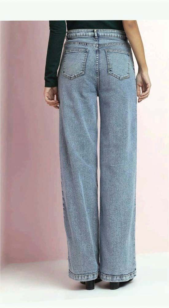 abc Women Straight Fit High Rise Blue Jeans-picture-12