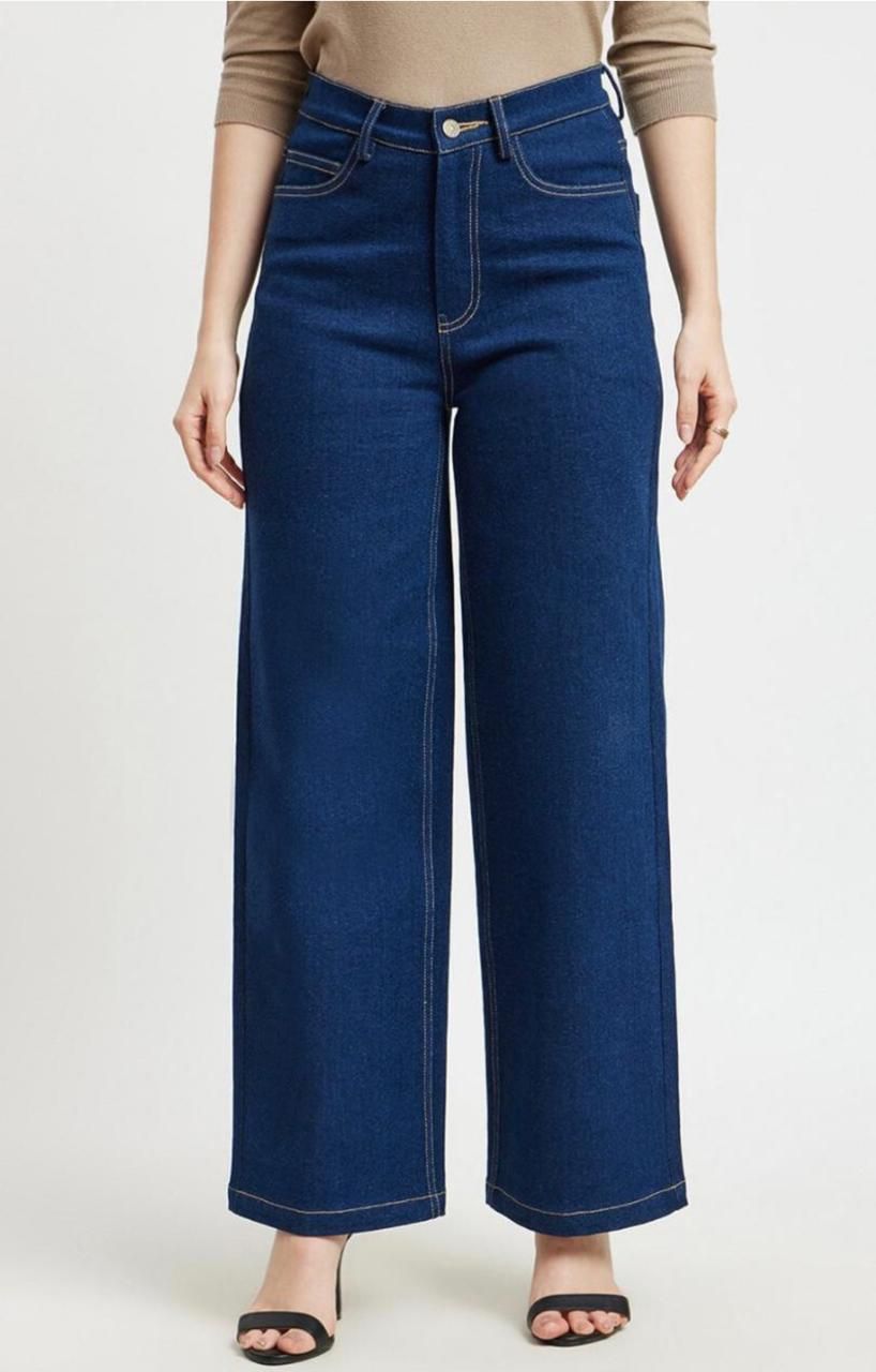angelfab Women Straight Fit High Rise Blue Jeans-picture-18