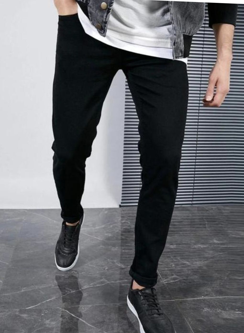 denim rush Men Regular Mid Rise Black Jeans-picture-31