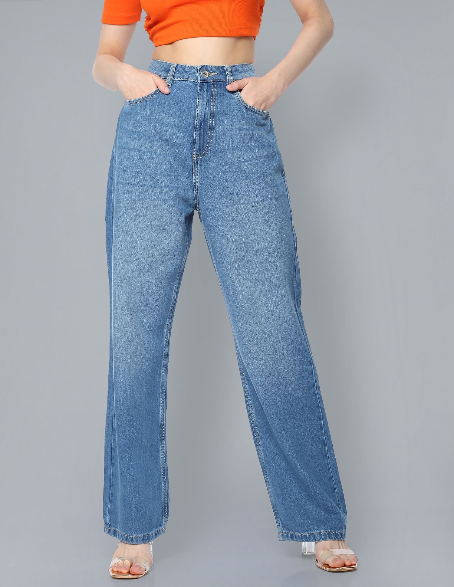 flying machine Women Regular Mid Rise Blue Jeans-picture-22