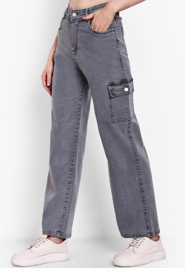 Women Regular Mid Rise Grey Jeans-image-48
