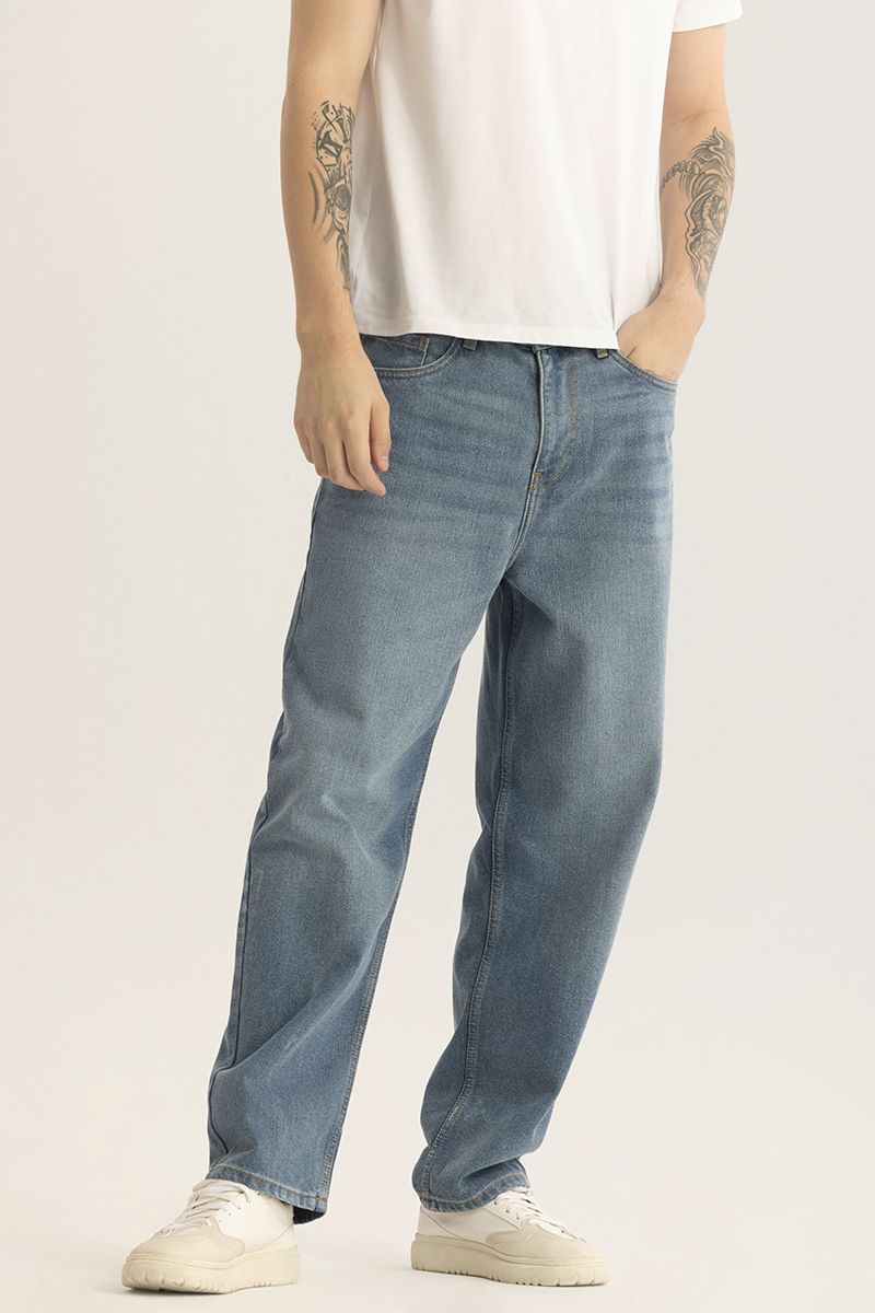 snitch Men Flared Mid Rise Blue Jeans-picture-15
