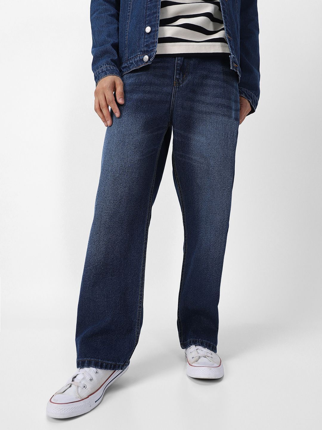 urbano fashion Men Loose Fit Mid Rise Blue Jeans-picture-24