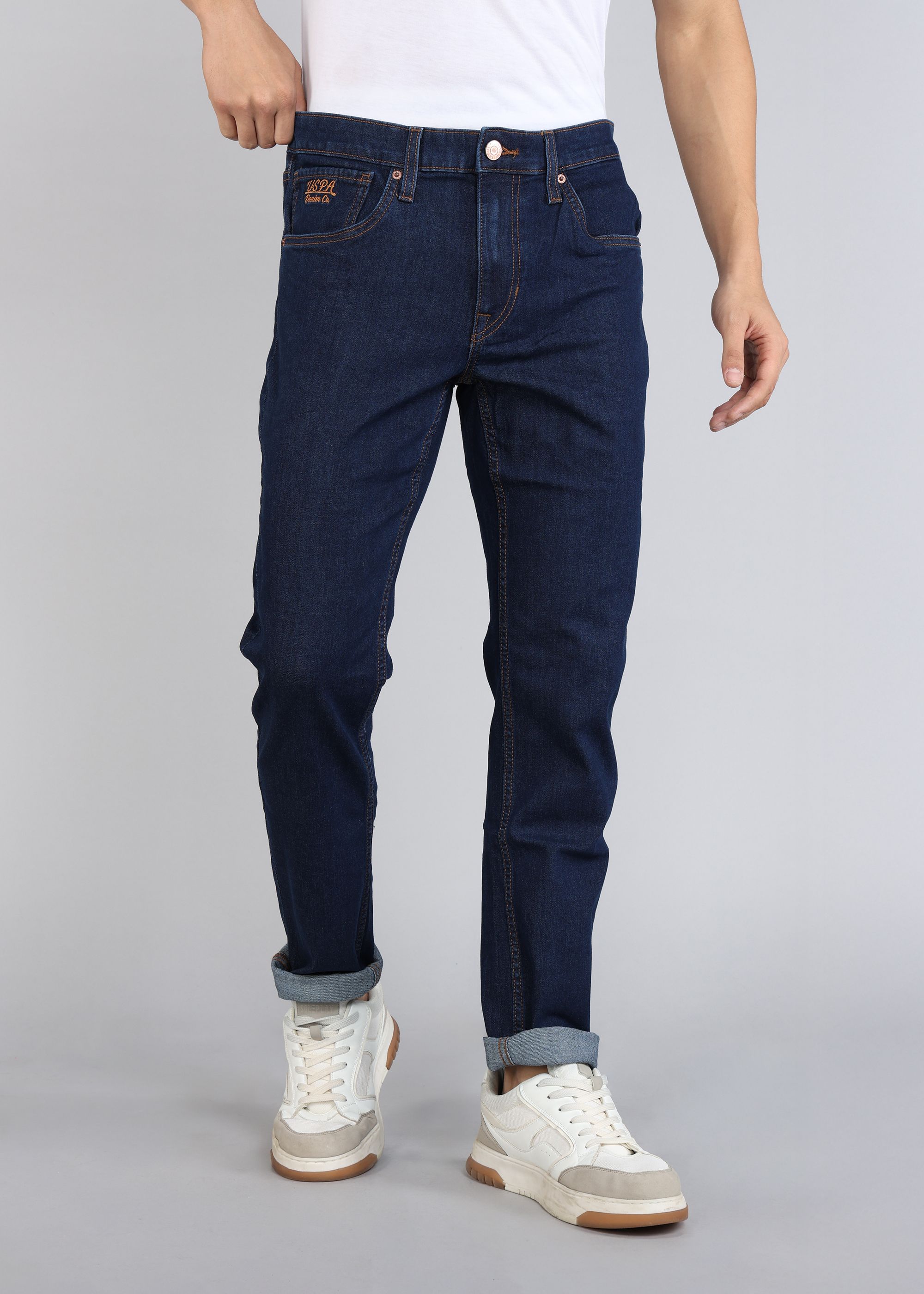 u.s. polo assn. denim co. Men Tapered Fit Mid Rise Blue Jeans-picture-25