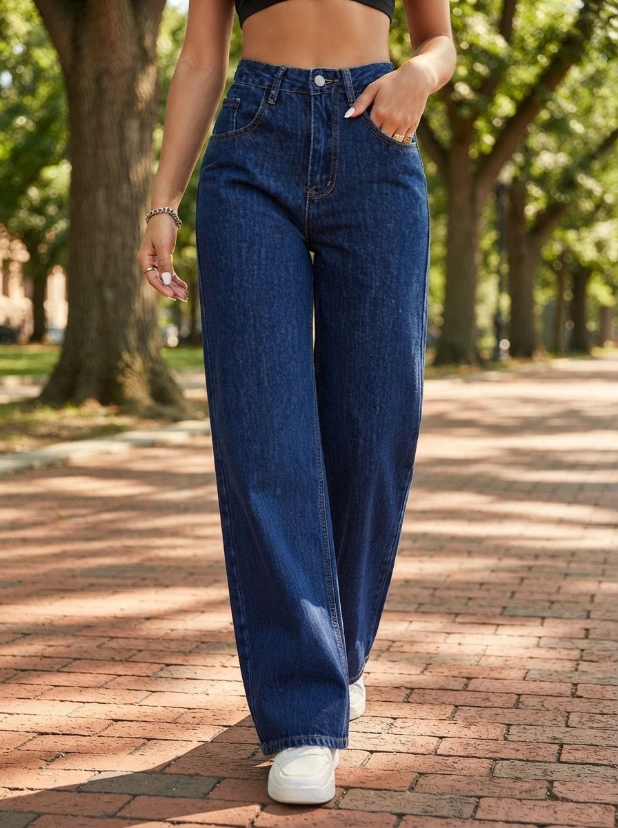 Women Regular Mid Rise Blue Jeans-image-28