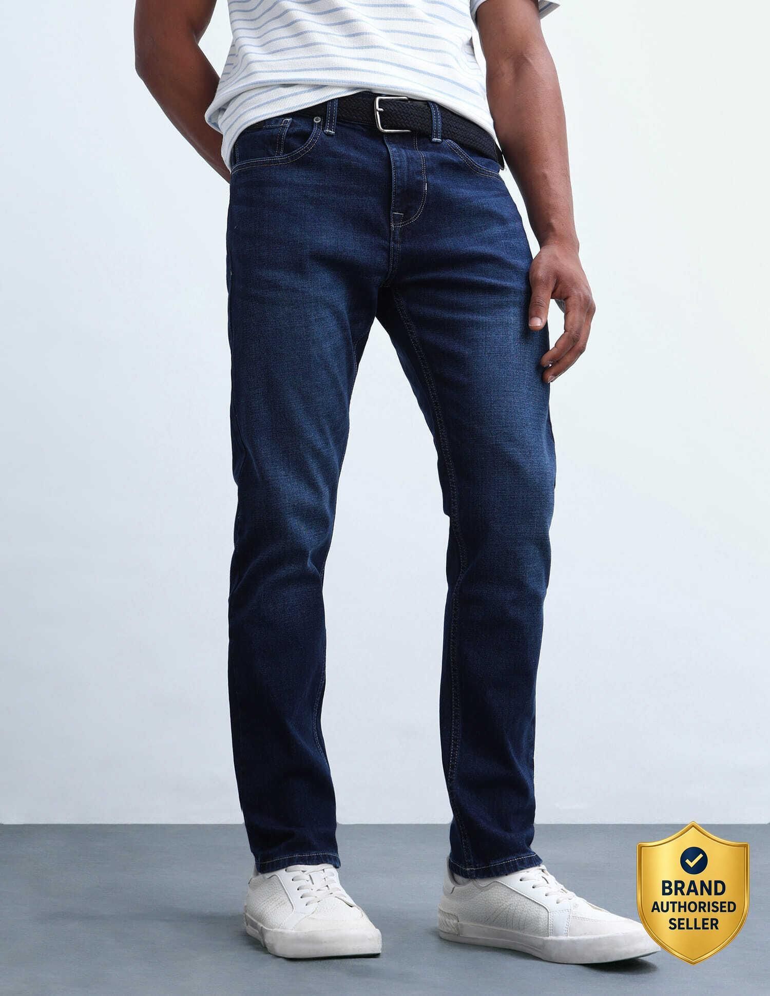 flying machine Men Slim Mid Rise Blue Jeans-picture-12