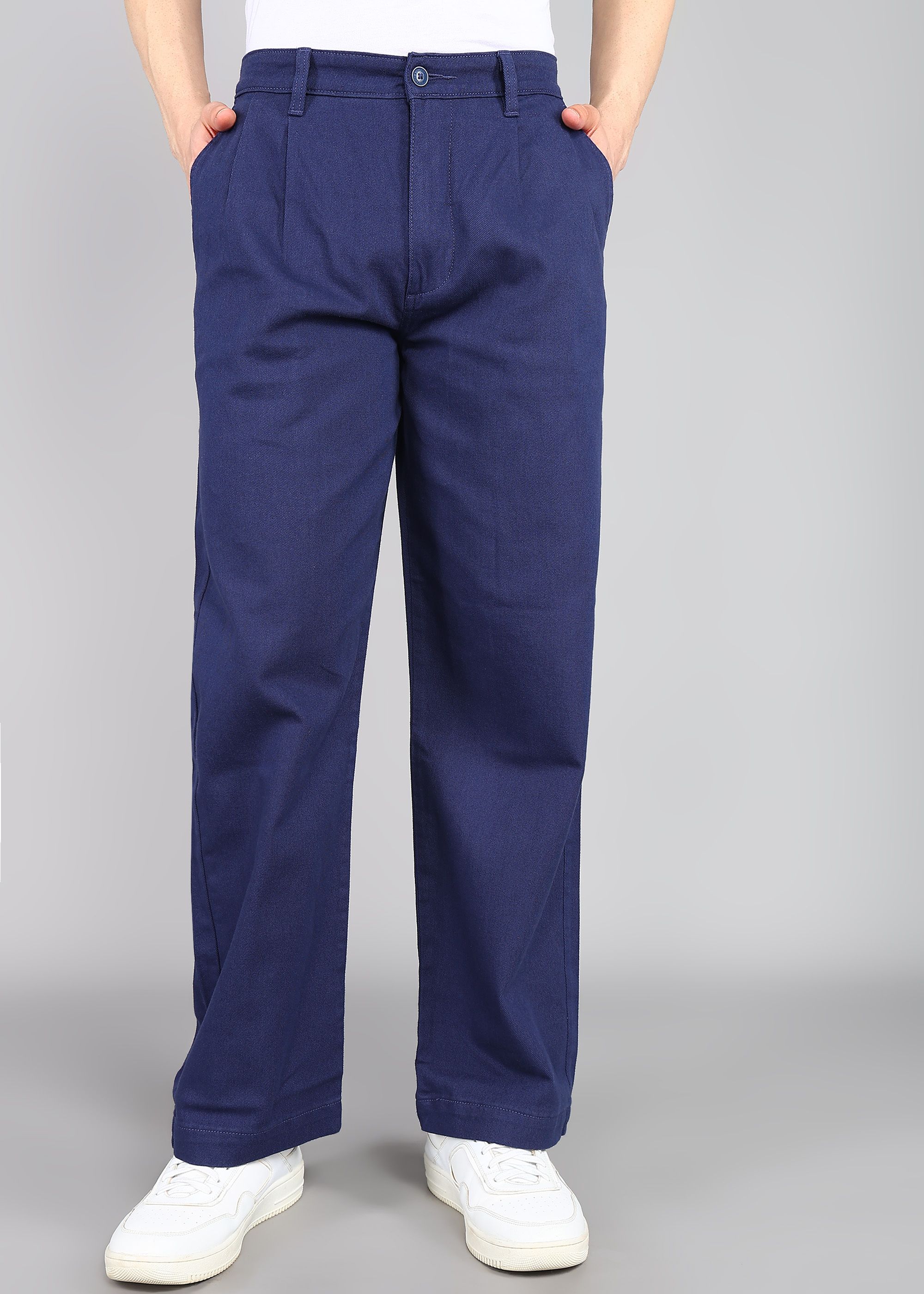 levi's Men Loose Fit Blue Pure Cotton Trousers-picture-38