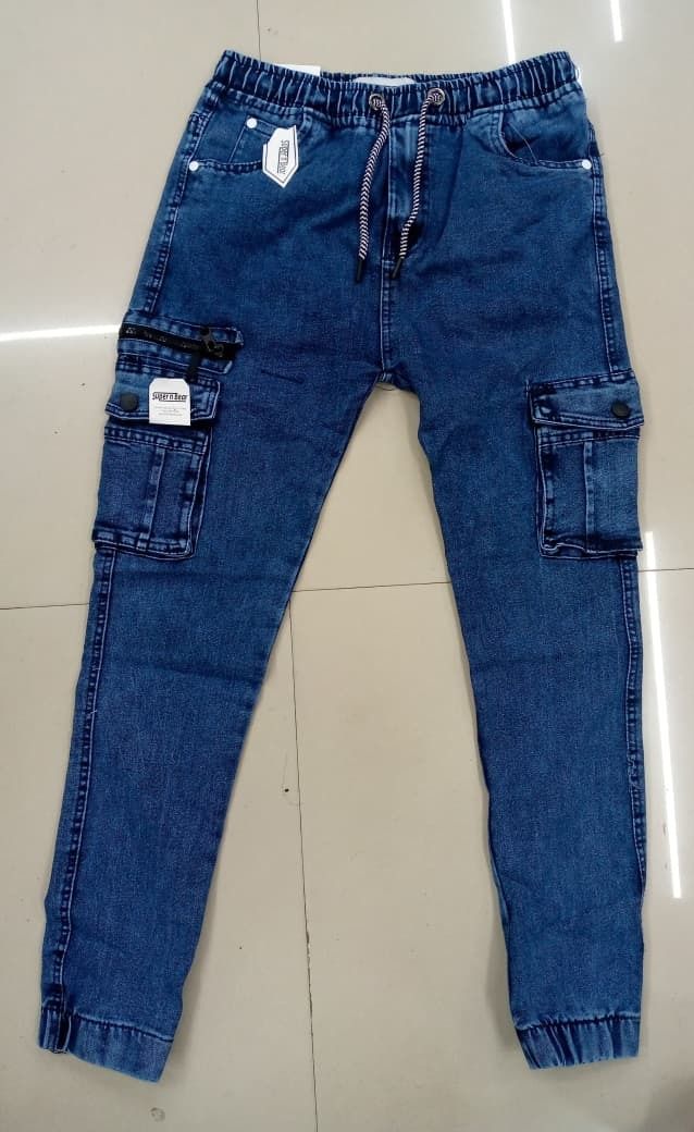 Men Jogger Fit Low Rise Blue Jeans