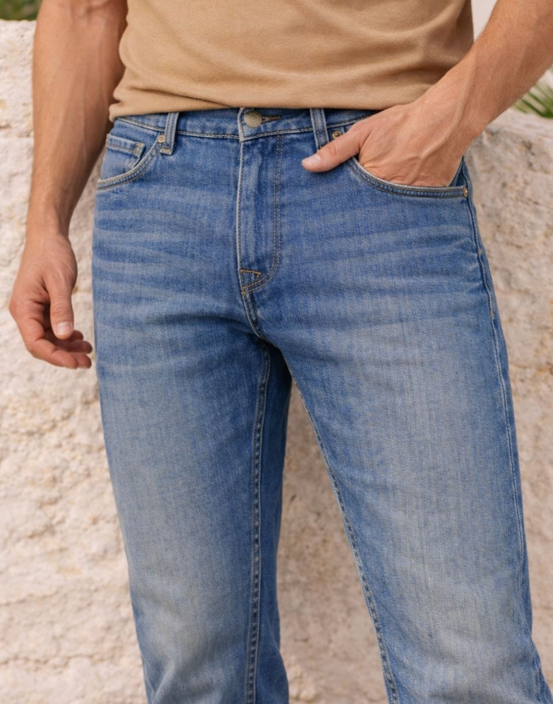 louis philippe Men Regular Mid Rise Light Blue Jeans-picture-12