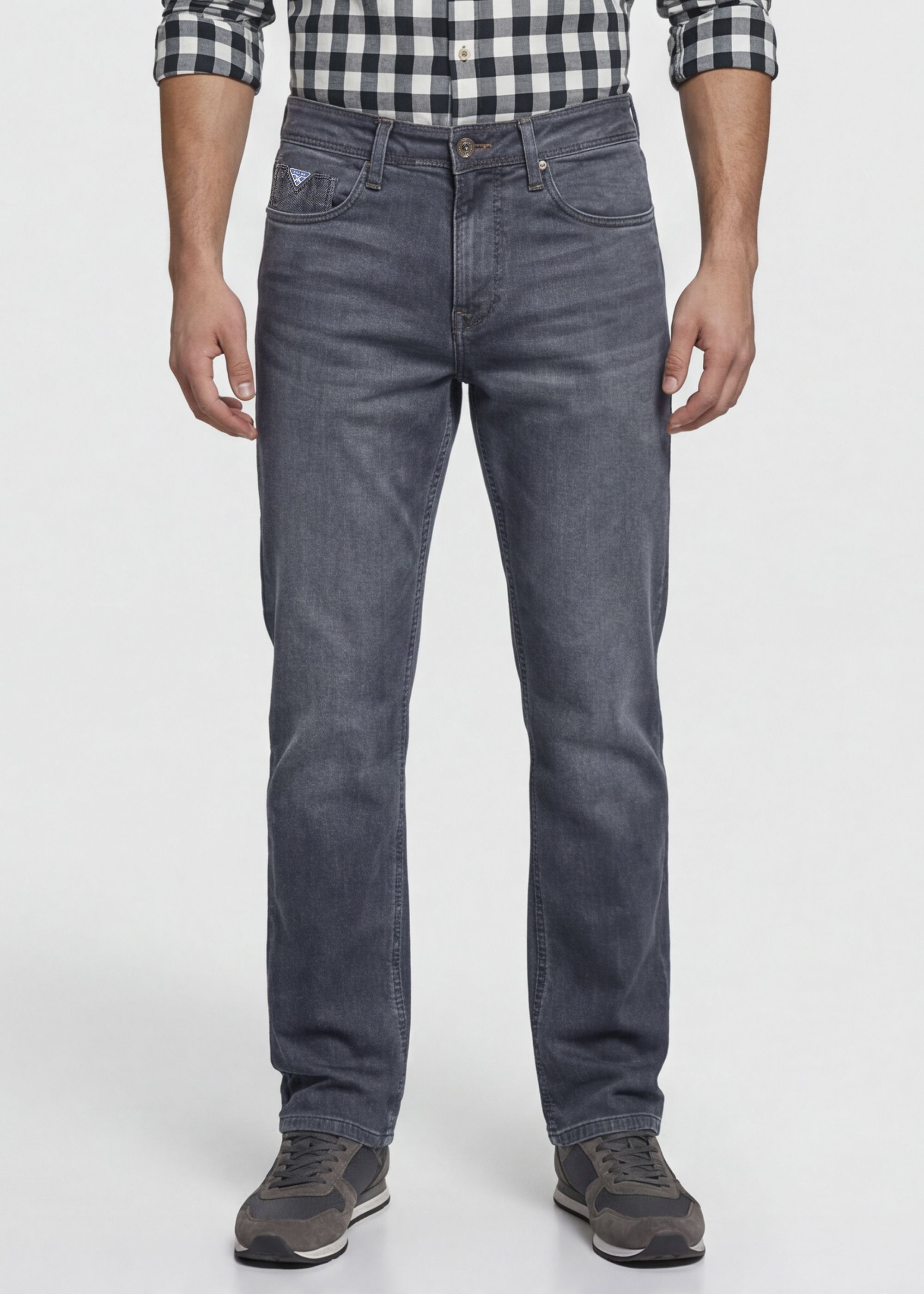 killer Men Straight Fit Mid Rise Grey Jeans-picture-10