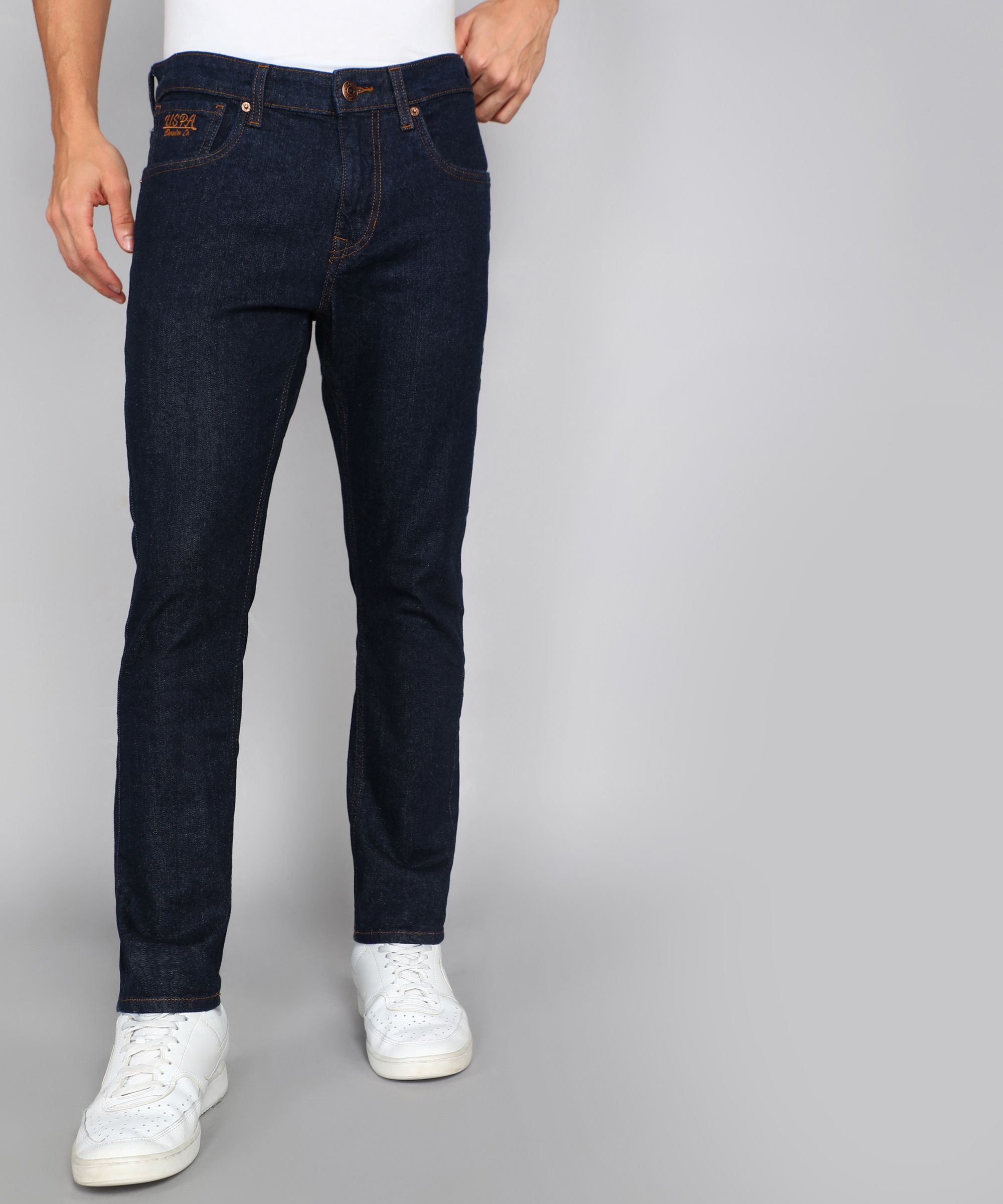 u.s. polo assn. denim co. Men Regular Mid Rise Dark Blue Jeans-picture-18