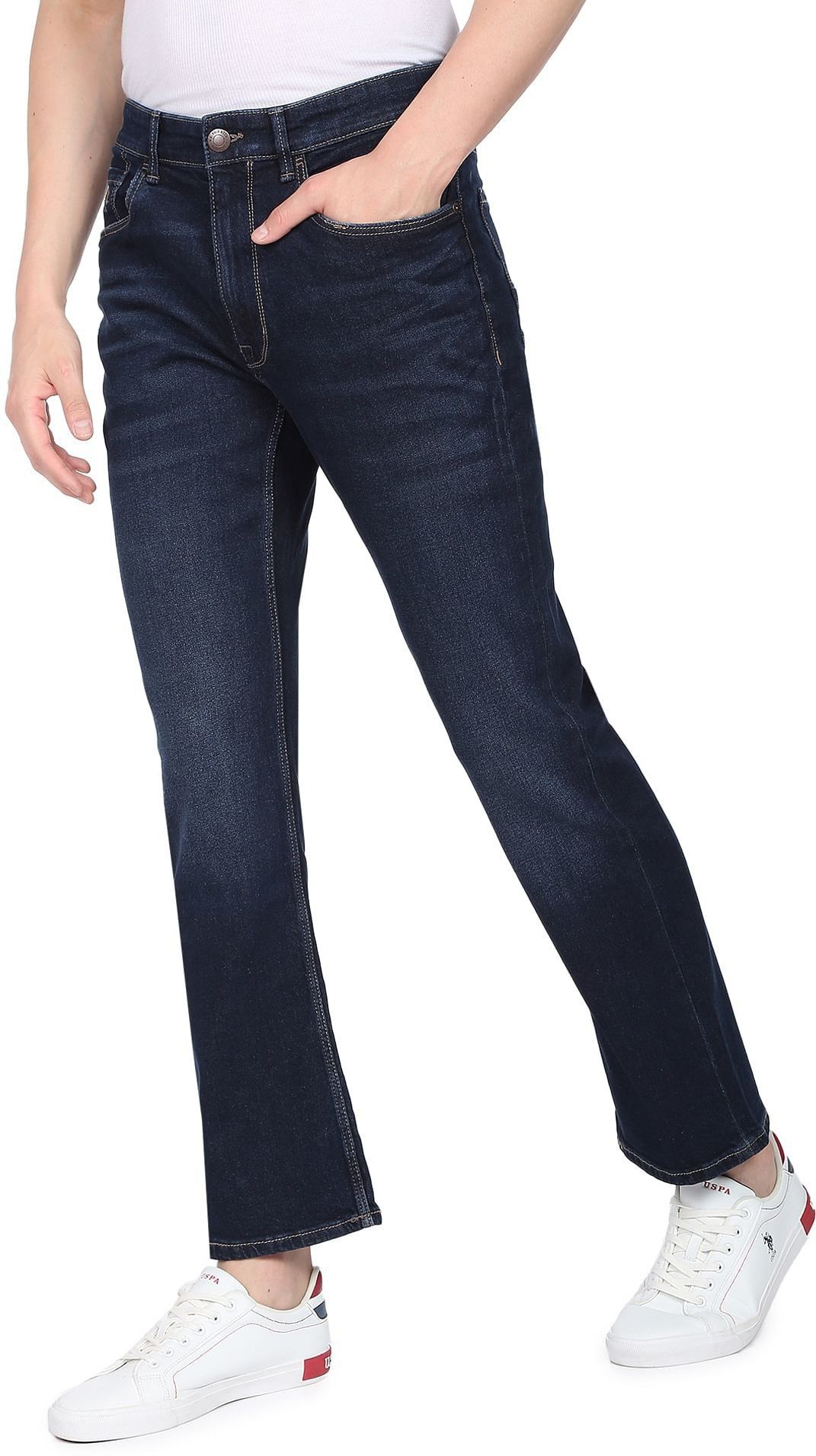 u.s. polo assn. denim co. Men Boot-Leg Mid Rise Blue Jeans-picture-27