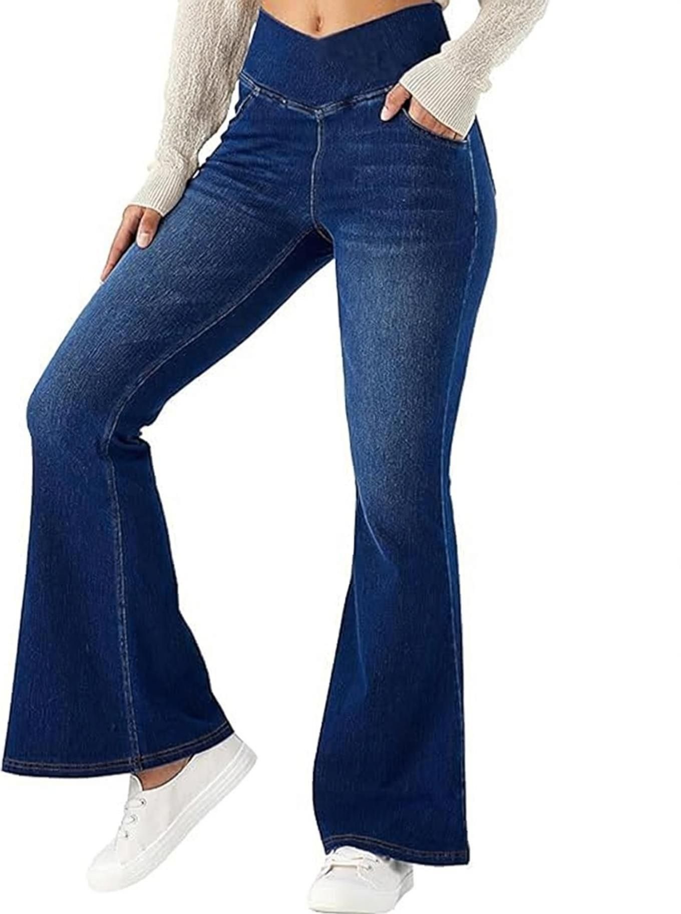 globenaut Women Boot-Leg High Rise Dark Blue Jeans-picture-17