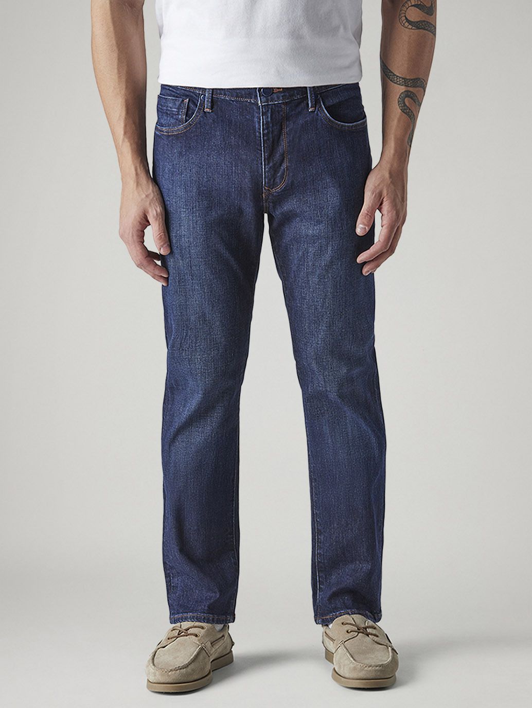 Men Slim Mid Rise Blue Jeans-image-35