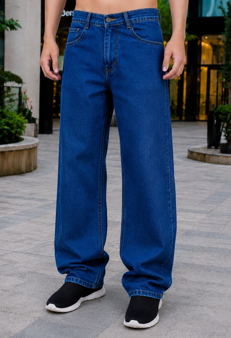 metronaut Men Regular Mid Rise Dark Blue Jeans-picture-14