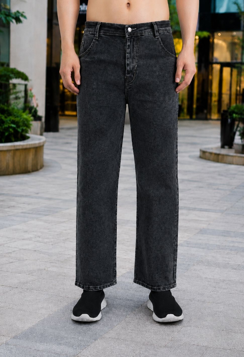 metronaut Men Regular Mid Rise Grey Jeans-picture-41