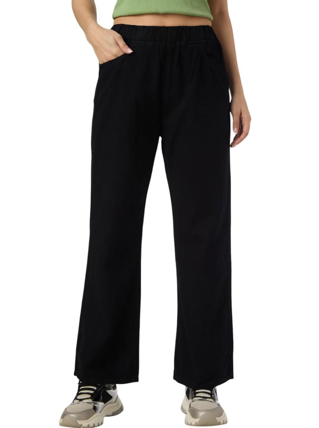 Women Boyfriend High Rise Black Jeans-image-25