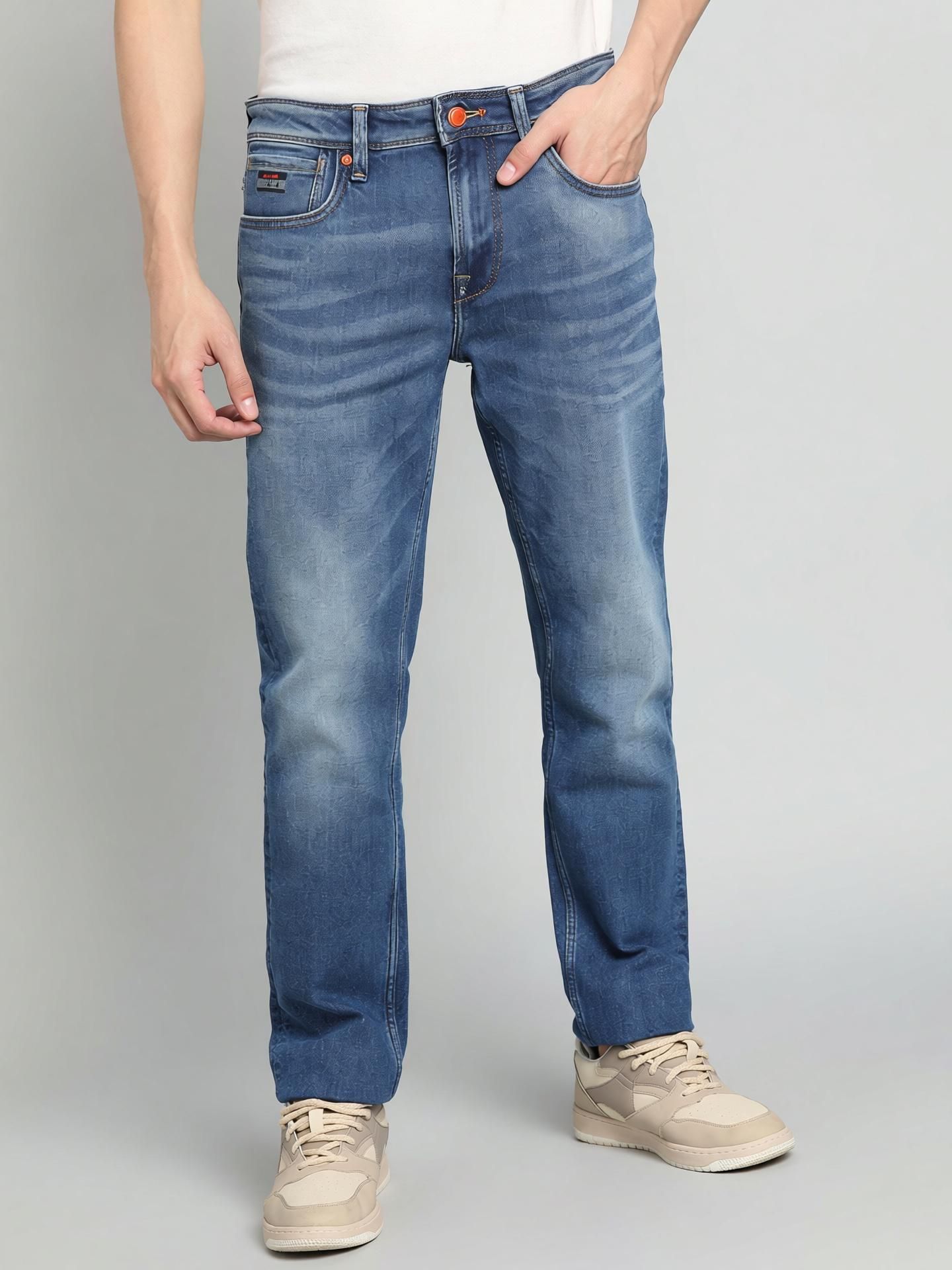 killer Men Slim Mid Rise Blue Jeans-picture-35
