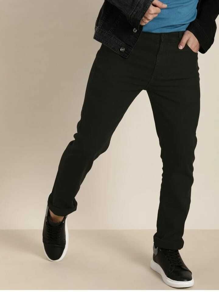 Men Regular Mid Rise Black Jeans-image-49