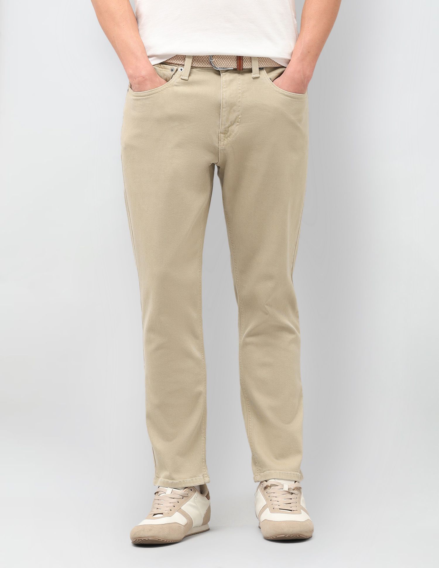 u.s. polo assn. denim co. Men Regular Mid Rise Beige Jeans-picture-12