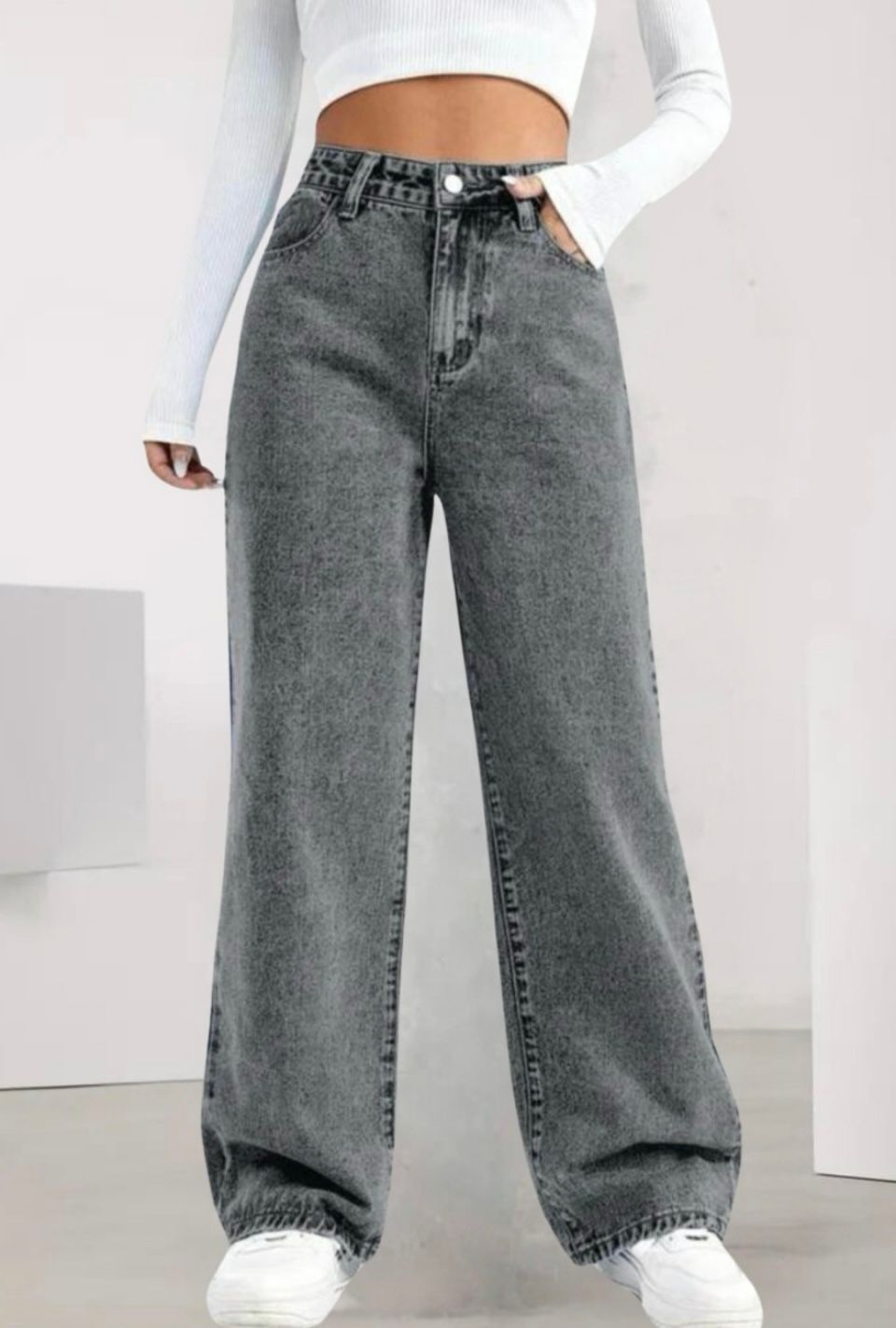 the rivvrs co Women Straight Fit High Rise Black Jeans-picture-15
