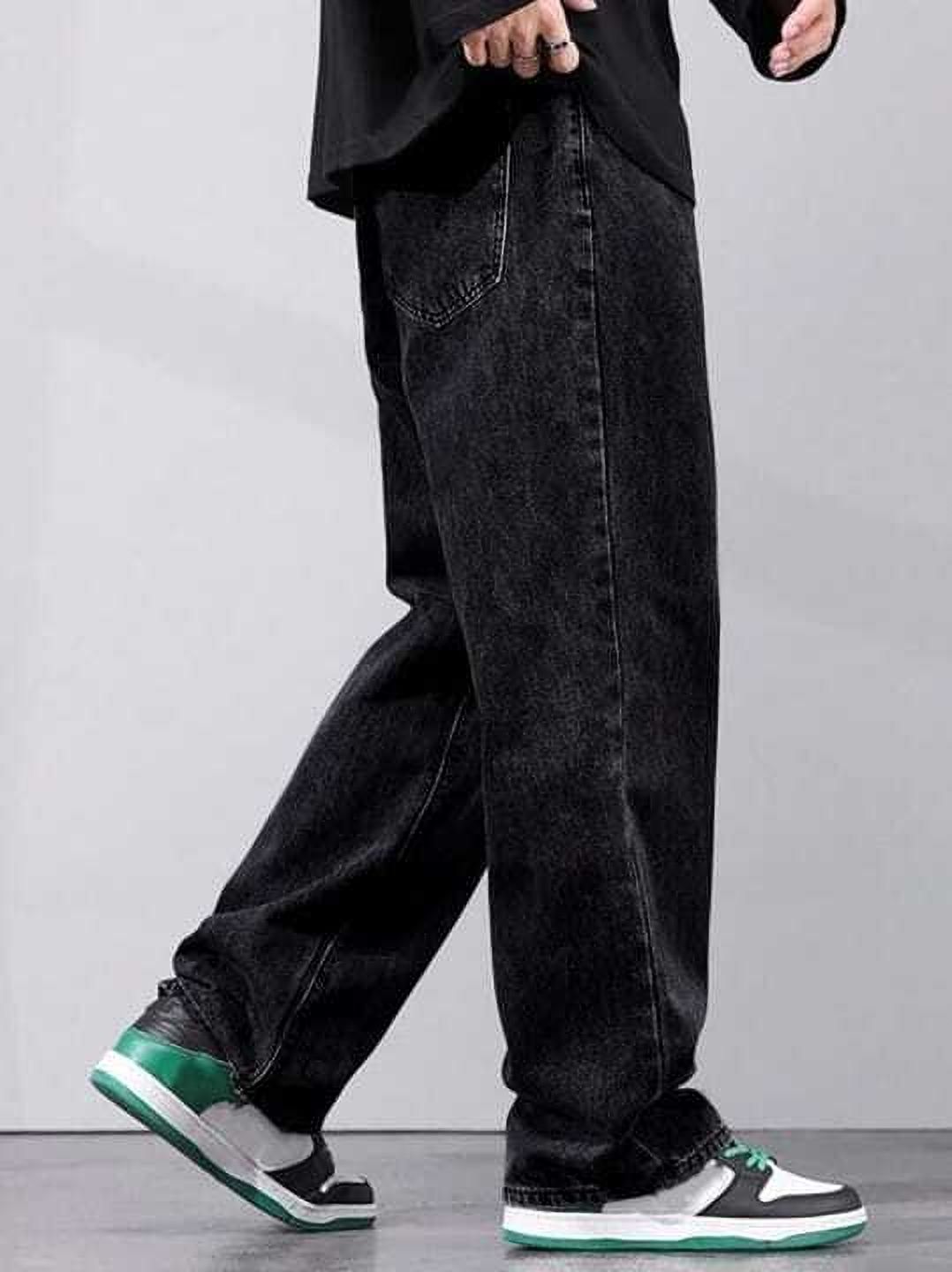 southee Men Loose Fit Mid Rise Dark Grey Jeans-picture-15