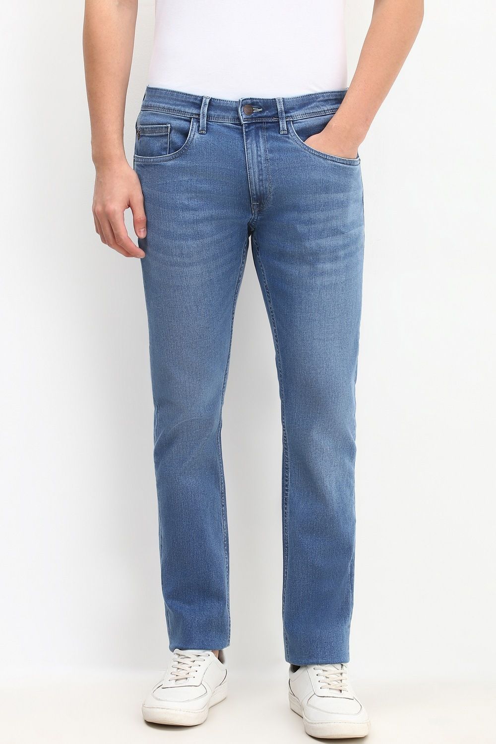 allen solly Men Regular High Rise Blue Jeans-picture-21