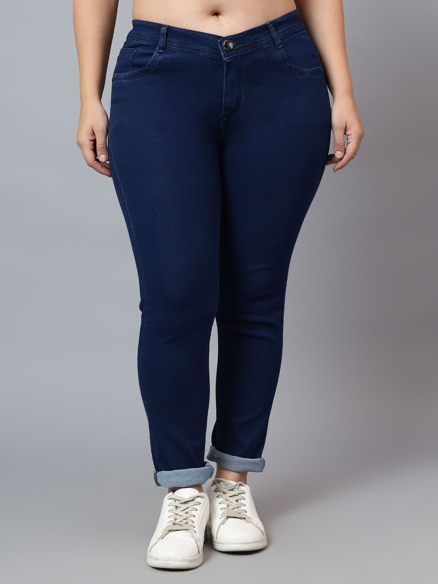 nifty Women Skinny Mid Rise Blue Jeans-picture-14