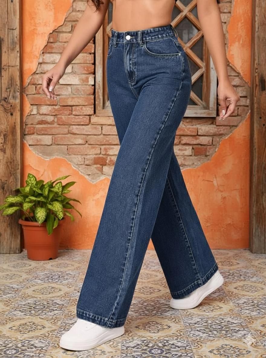 vbeauti Women Regular High Rise Dark Blue Jeans-picture-25