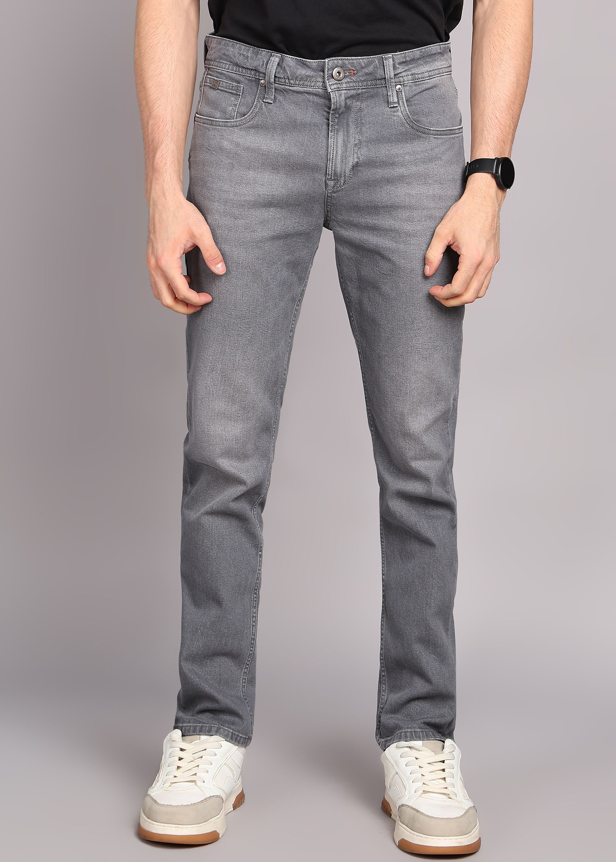 killer Men Slim Mid Rise Dark Grey Jeans-picture-26