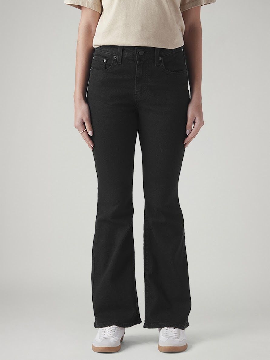 levi's Women Flared High Rise Black Jeans-picture-13