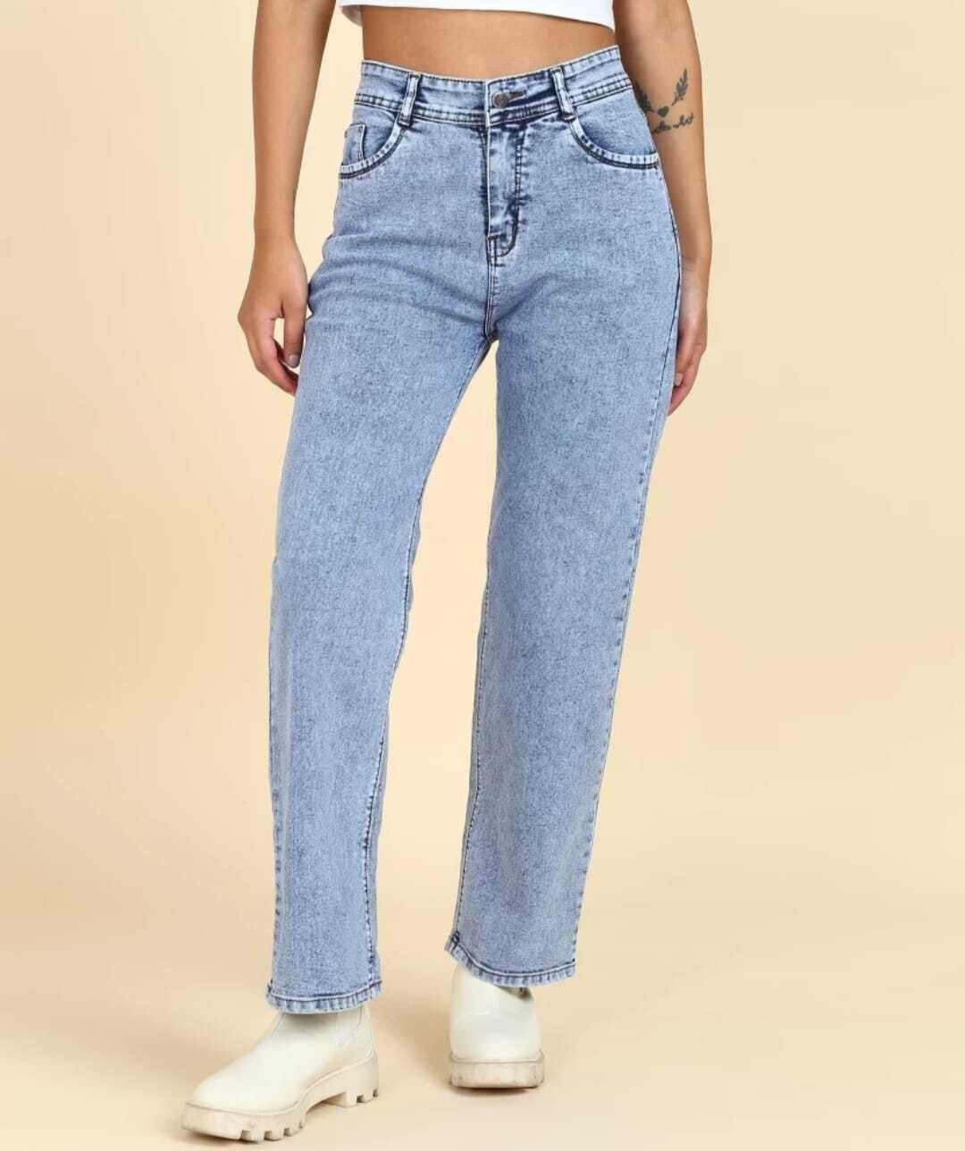 fiora fit Women Boyfriend High Rise Light Blue Jeans-picture-24