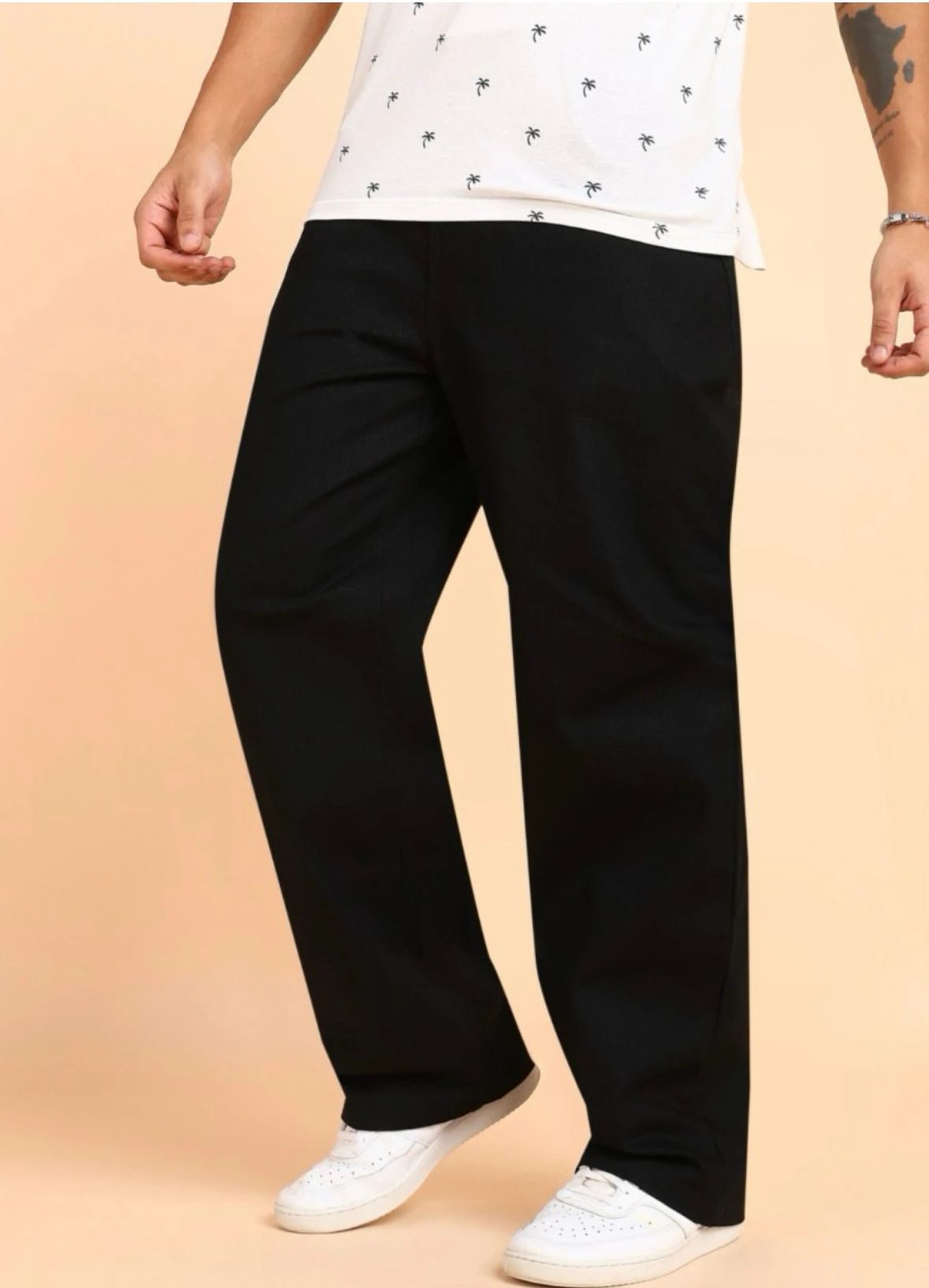 zaba denim Men Loose Fit Mid Rise Black Jeans-picture-41