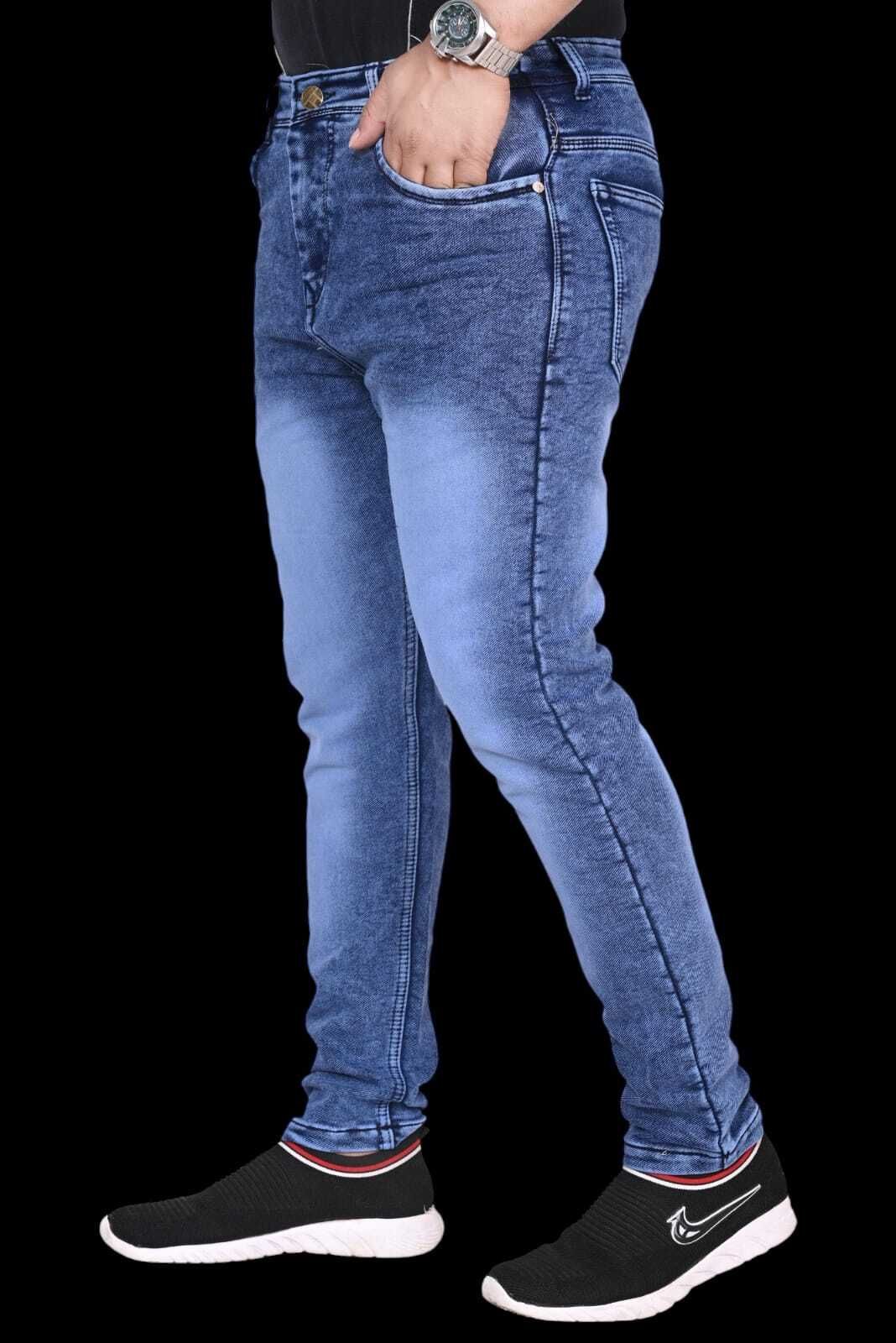 joyguru fashion Men Slim Mid Rise Blue Jeans-picture-11