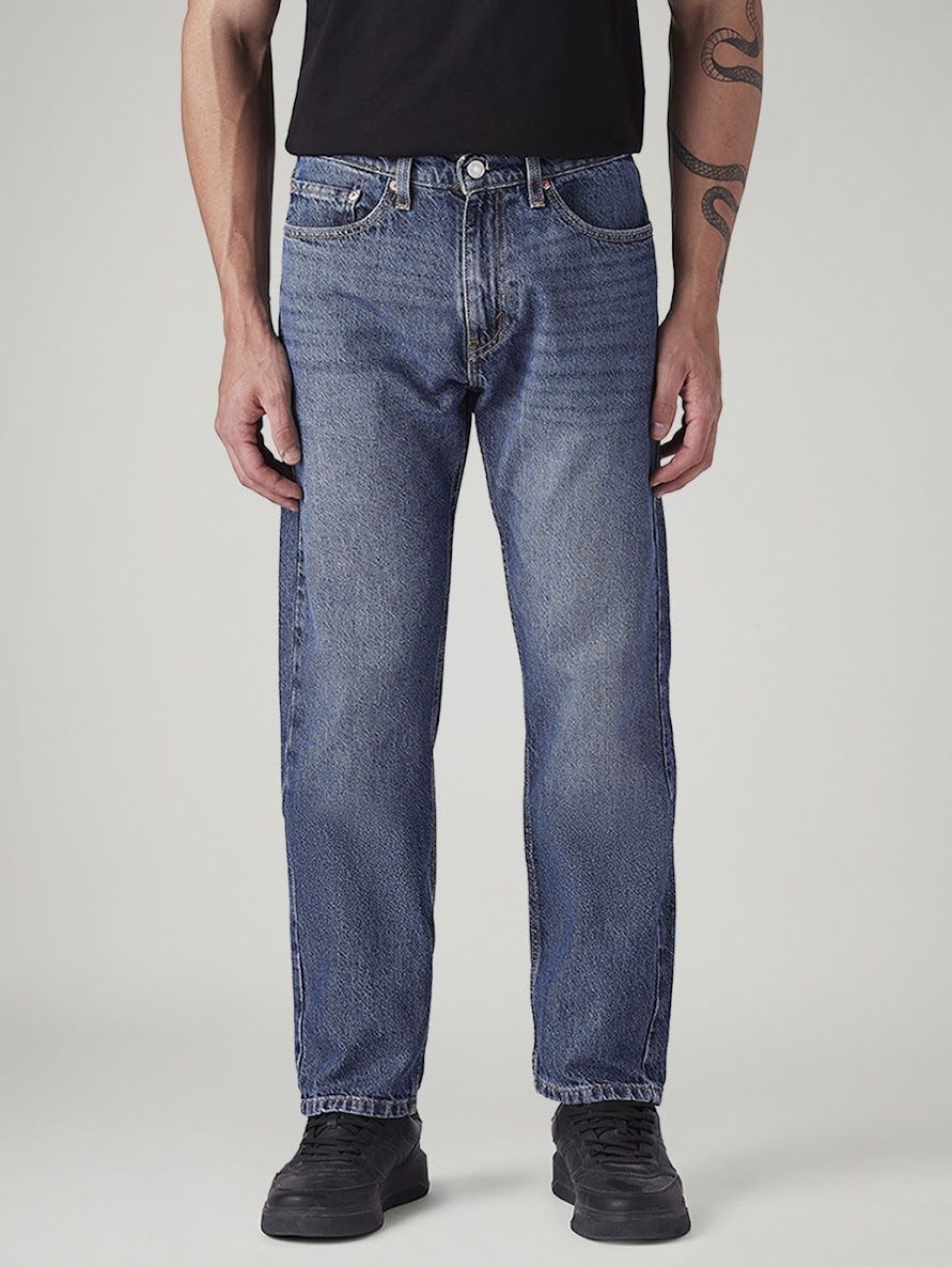 levi's Men Straight Fit Mid Rise Blue Jeans-picture-16