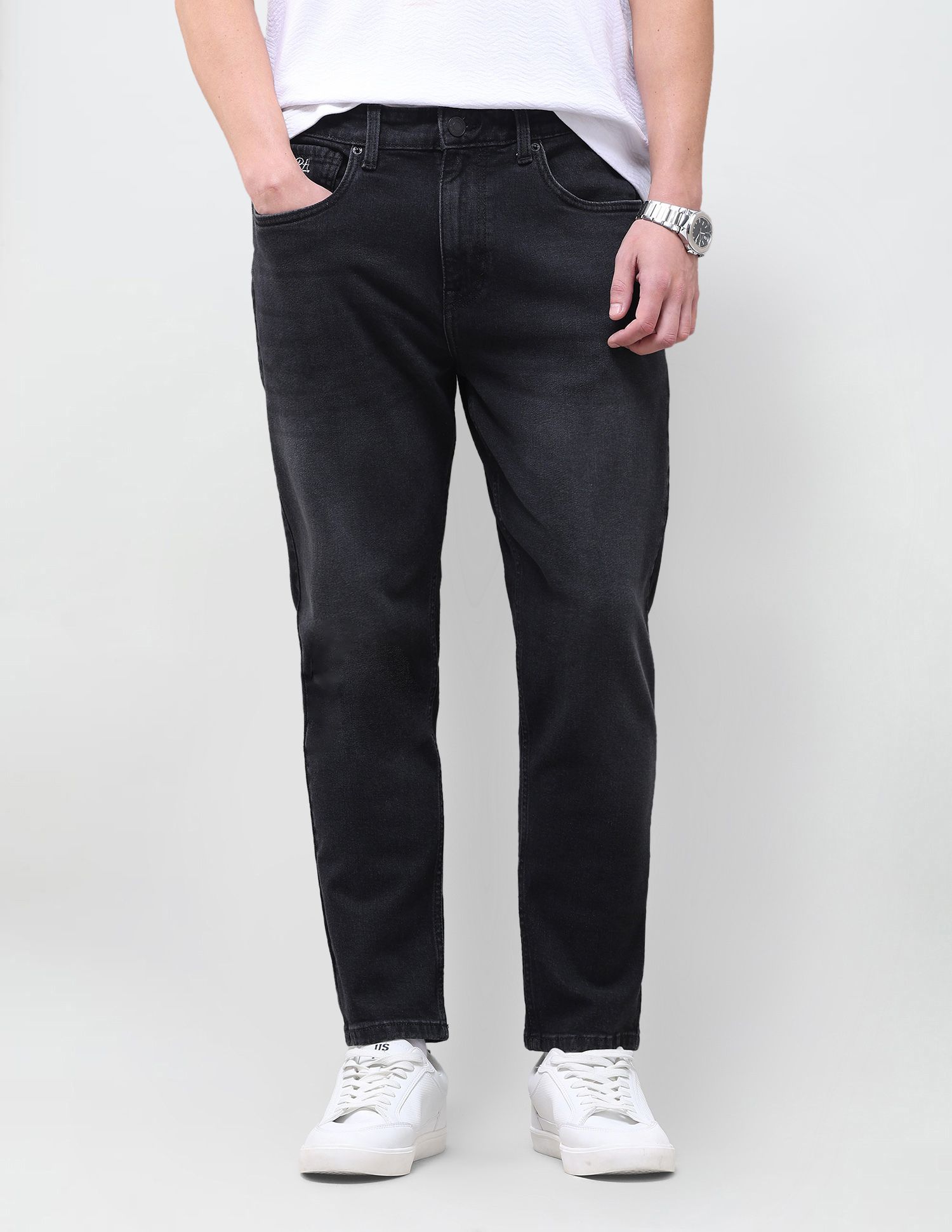 u.s. polo assn. denim co. Men Regular Mid Rise Black Jeans-picture-16