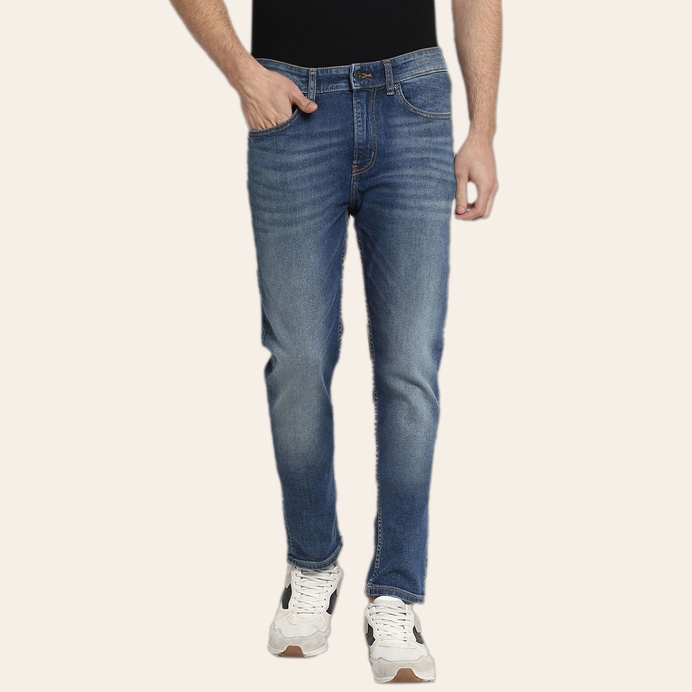 red tape Men Skinny Mid Rise Blue Jeans-picture-11