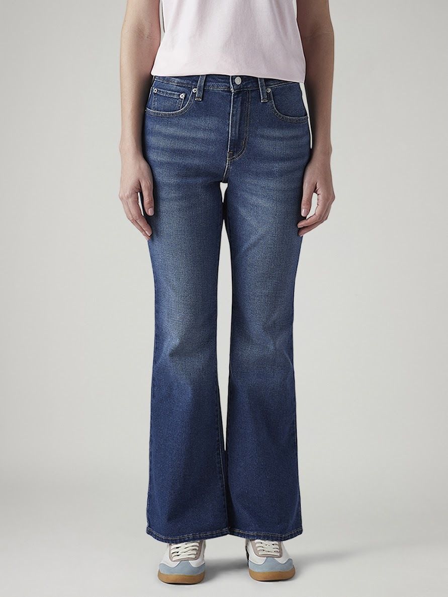 levi's Women Flared High Rise Blue Jeans-picture-28