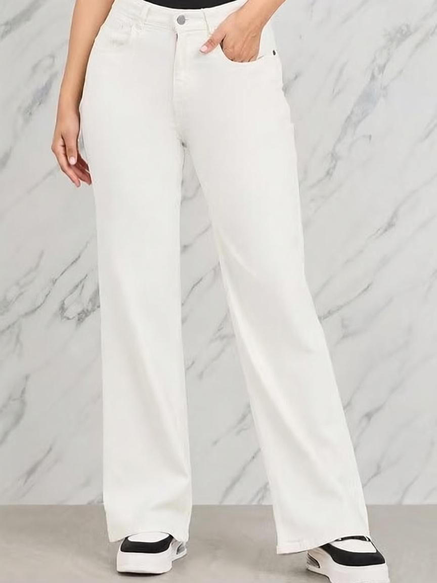 star4well Women Regular Mid Rise White Jeans-picture-22