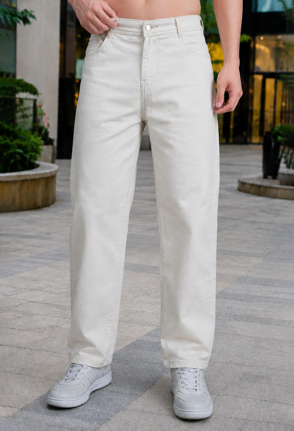 moda rapido Men Regular Mid Rise Beige Jeans-picture-31