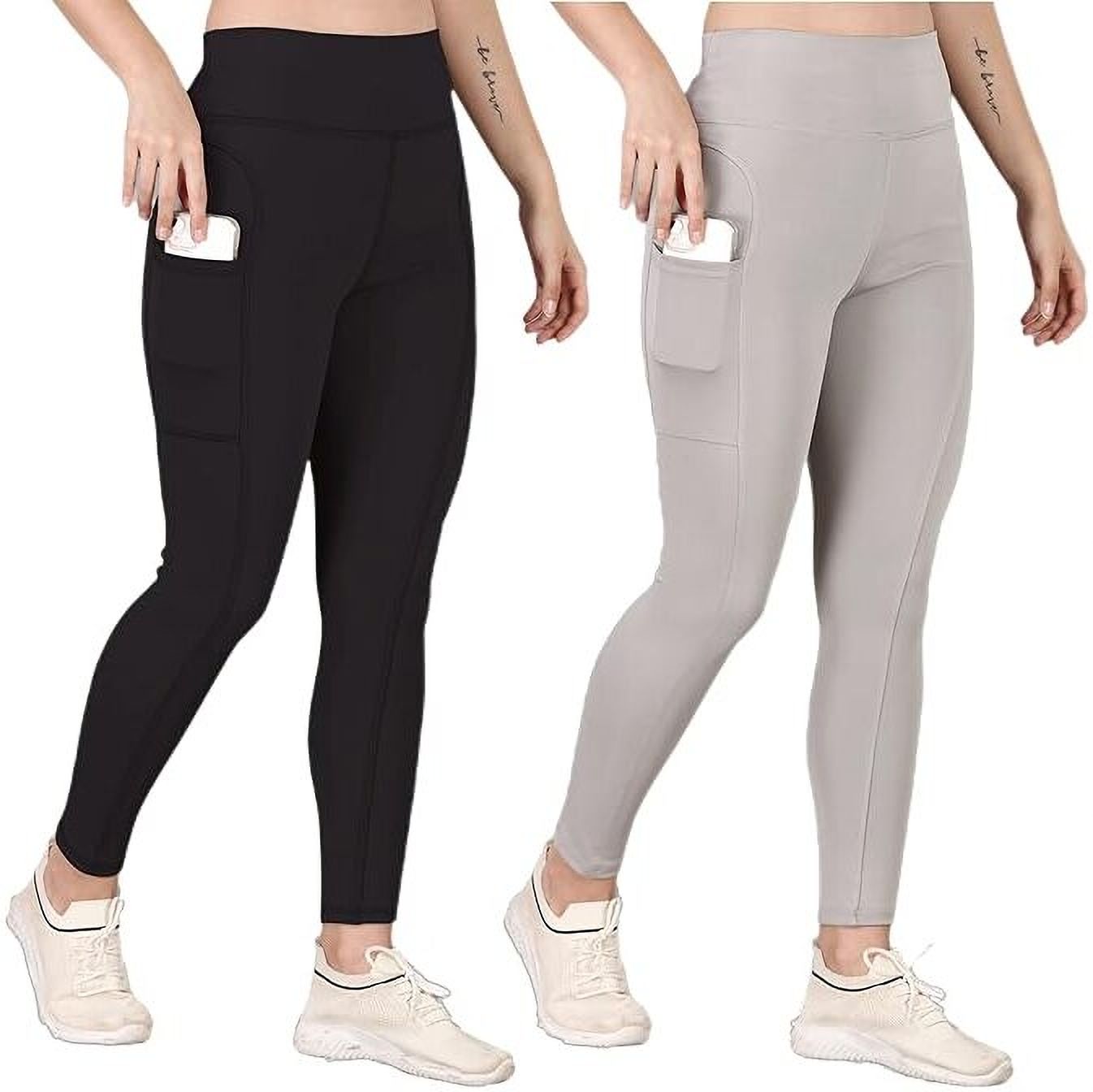 sigmafashion Pack of 2 Women Solid Black, Grey Track Pants-picture-20