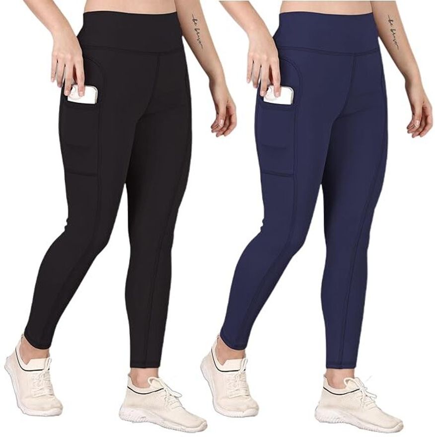 sigmafashion Pack of 2 Women Solid Beige, Black Track Pants-picture-36