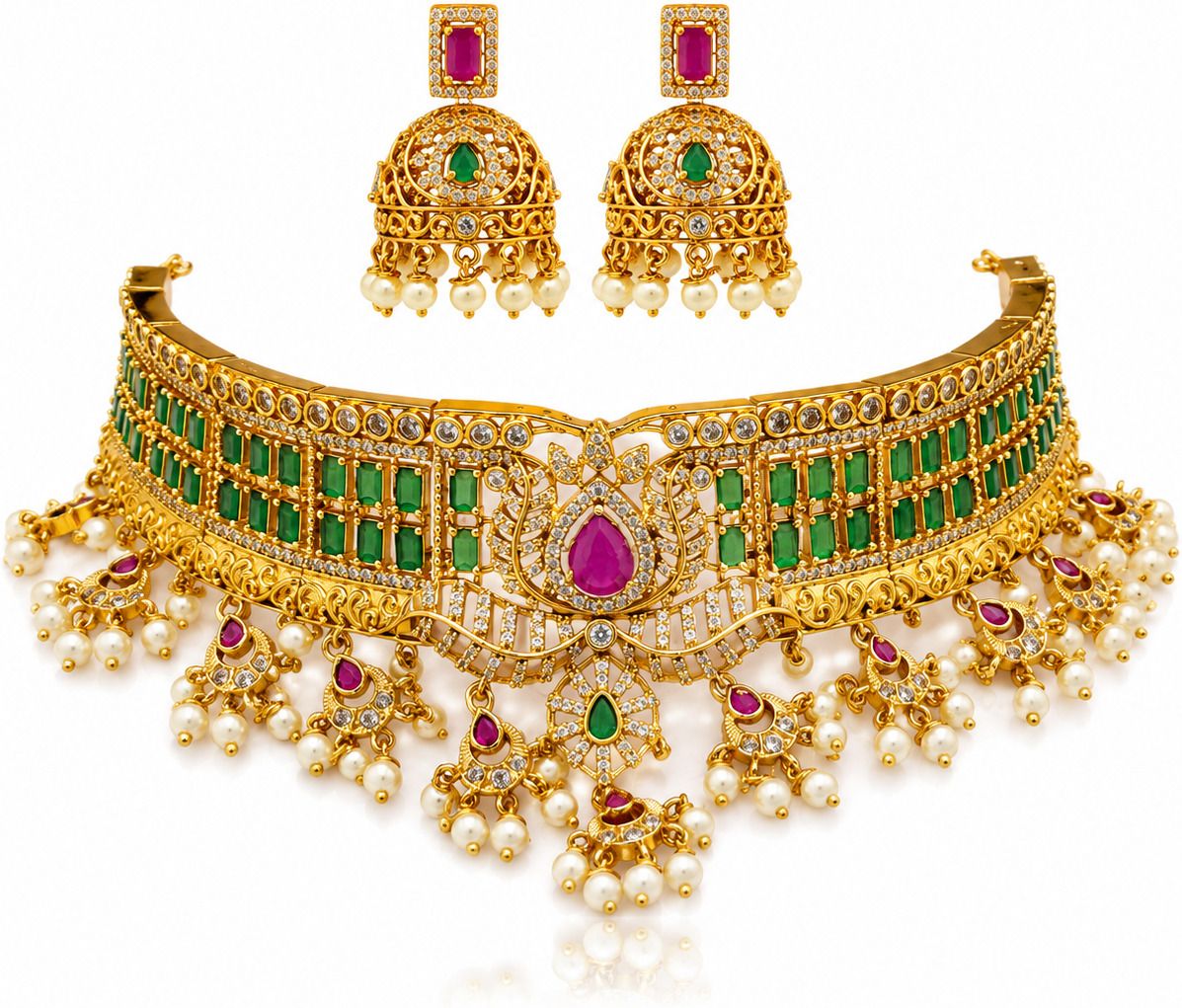 shs Alloy Multicolor Jewel Set-picture-0
