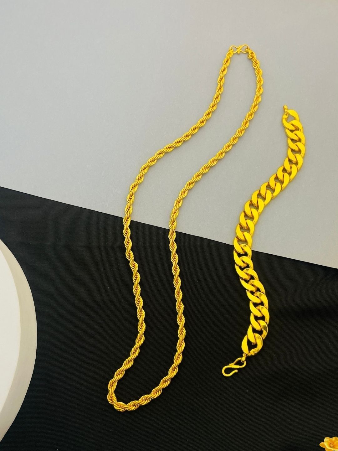 Brass Gold-plated Gold Jewel Set-image-41