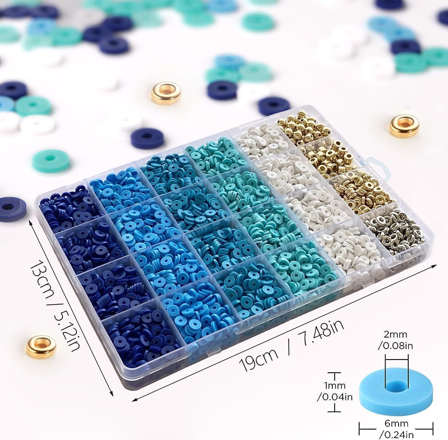 Kids DIY Jewelry Making Kit, Plastic Beads for Crafts, Unicorn Theme, Ages 4-7-image-5