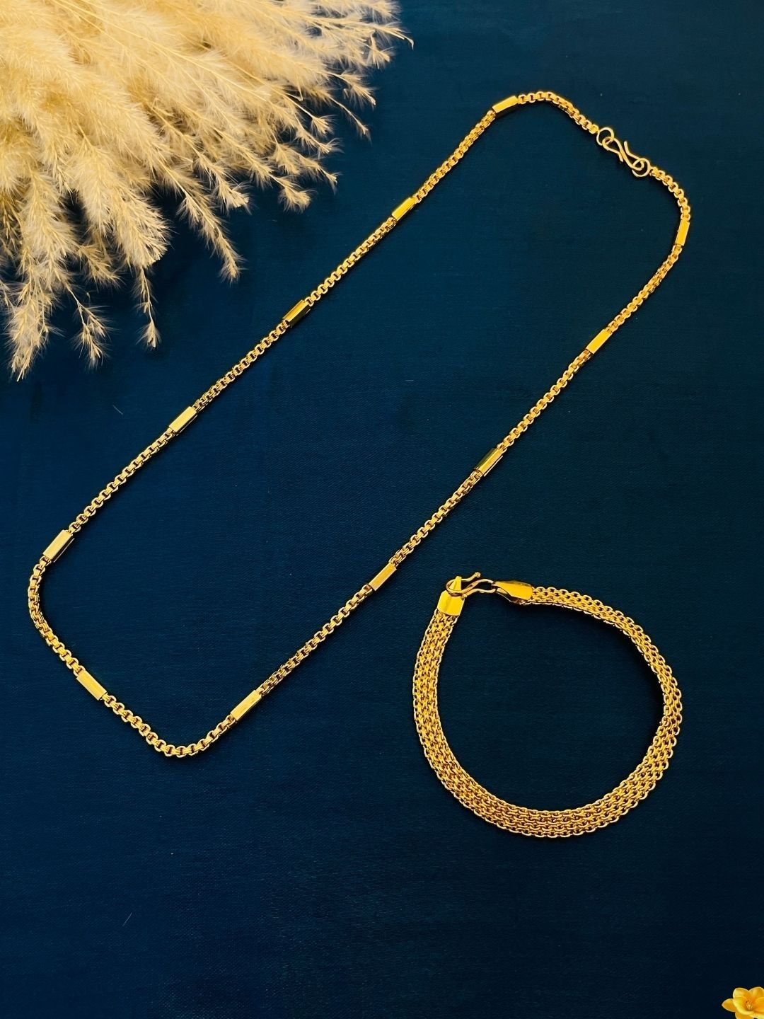 Brass Gold-plated Gold Jewel Set-image-42