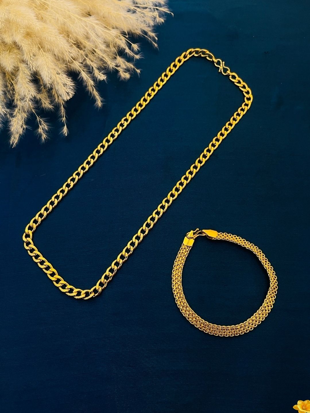 Brass Gold-plated Gold Jewel Set-image-44