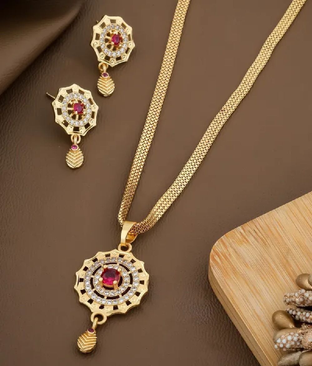 divastri Brass Gold-plated Multicolor Jewel Set-picture-49