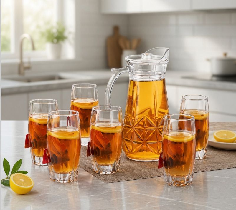 7pc Haexa Water Jug with Glass Set_001 Jug Glass Set-image-30